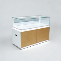 Vitrine de Comptoir Antivol Robuste avec LED et Verre Trempé pour Téléphones, Idéale pour Centres Commerciaux de Luxe et Boutiques de Détail