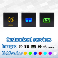Pièces de rechange automobiles SKYEARTH Interrupteur à bouton poussoir double LED Interrupteur à bouton poussoir pour Camry