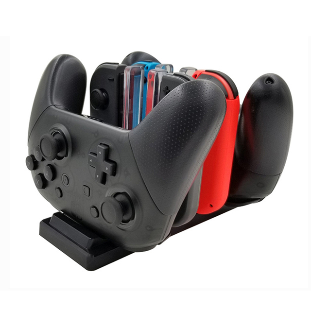 For Nintendo Switch Pro Game Controller Joycons Charging Dock 6 in 1 Multifunctional Charger Station Stand Wholesale Price