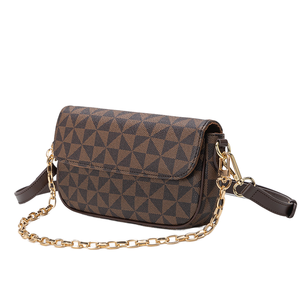 Ladies <b>Small</b> Crossbody Bags Pu Chain Japan Style Geometric Summer Fashion Water Resistant Shoulder Bag <b>Purse</b> for Women - Product Image 1