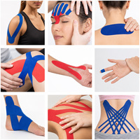 Vente en gros de ruban adhésif kinesiologique en coton imperméable avec logo personnalisé, ruban adhésif kinesiologique professionnel pour la thérapie sportive, les muscles et les athlètes