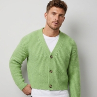 Macao Cardigan en tricot pour homme de haute qualité, pull à manches longues, pull en mélange de laine pour l'automne et l'hiver