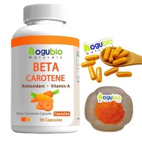 Complément alimentaire de qualité alimentaire, bêta-carotène, vitamine A, capsules de bêta-carotène OEM