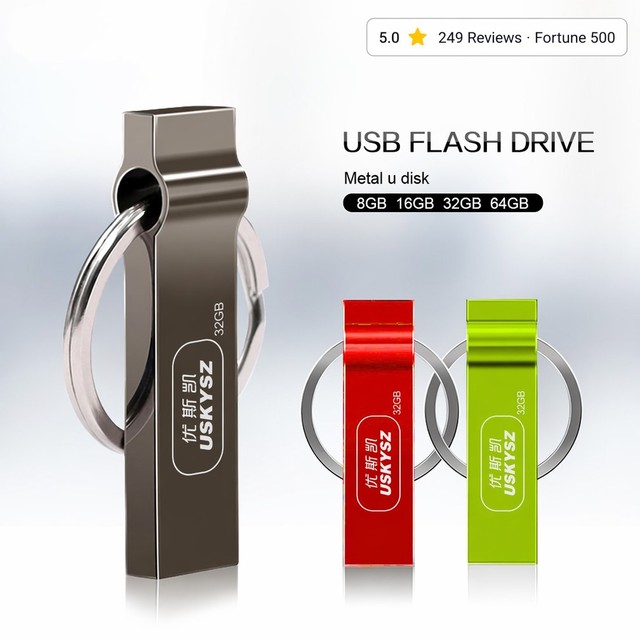 Bulk 128GB USB Drive 64GB 32GB 16GB 8GB Flash Memory Stick Pendrive 256GB Cle USB Disk Custom logo Pen Drive Wholesale Factory