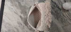 Handwoven Bohemian Crochet Flap Closure Eco Friendly Shoulder Bag Crossbody Handbag <b>Tassel</b> Clutch up 1L <b>for</b> Beach Travel Summer - Product Image 3