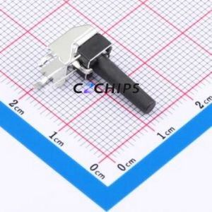 GT-TC102B-H165-L1 Tactile Switch Through hole,6.1x6.1mm Switch Single Pole Single Throw Round Button 2.5N Right Angle Insert - Product Image 1