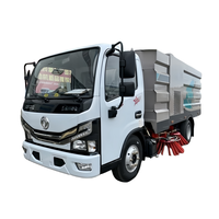 Truk Pembersih Jalan Ringan Bertenaga Diesel Dongfeng 4x2, Truk Pembersih Sampah dengan Mesin Cuci Tekanan
