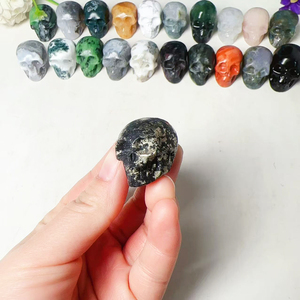 <span class=keywords><strong>Prix</strong></span> de gros – Crânes sculptés en cristal de quartz naturel mélangé de 30 mm pour la <span class=keywords><strong>d</strong></span>écoration et la lithothérapie - Product Image 5