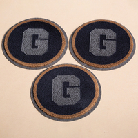 Fabricant de patchs brodés personnalisés OEM, badges brodés thermocollants, patchs logo velcro pour vêtements