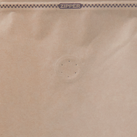 Sac en papier kraft laminé pour café, à fond plat, scellé sur 8 côtés, avec fermeture éclair, faible MOQ, plusieurs formats : 0,22 lb, 0,5 lb, 1,10 lb, 2,20 lb