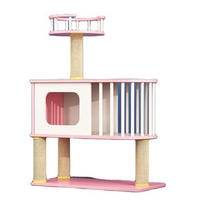Petstages kulesi etkileşimli 3 katmanlı kedi oyuncak çok seviyeli kedi ağacı kulesi kedi tırmalama sütunu - Product Image 1