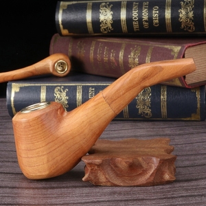 Pipe à tabac vintage, style classique ancien, pipe à fumer artisanale, pipe à tabac portable pour les passionnés de fumée - Product Image 5