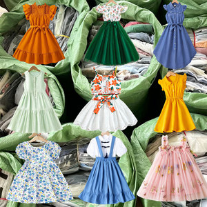 ชุดเดรสเด็กคุณภาพสูงขายส่ง ดีไซน์ล่าสุด เสื้อผ้าเด็กมือสองสำหรับฤดูร้อน Ropa De Bebe จัดส่งแบบสุ่ม - Product Image 1