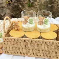 Niedliche Bären-Sukkulenten-Sojawachs-Duftkerze Heimdekoration Souvenir Großhandel