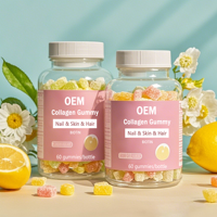 OEM/ODM Gummies de collagène Compléments alimentaires avec marque privée-Biotine, zinc, vitamines C et E, pour cheveux, peau et ongles