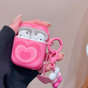 Coeur d'amour dégradé rose populaire avec pendentif étui pour écouteurs housse d'écouteur pour Airpods pour Airpods 2 pour <span class=keywords><strong>Airpods3</strong></span> pour Airpods4 - Product Image 3