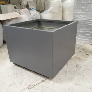 High Strength Light Weight Extra Large <b>Square</b> Fiberglass Planter Pot for Garden Home Nursery Decoration Factory Direct Sale - Product Image 3