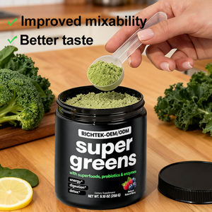 Suplemento en polvo súper verde de alta calidad hecho de extractos de hierbas naturales, sin OGM y sin gluten - Product Image 4