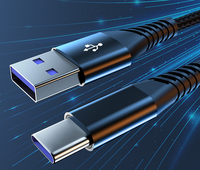 Cable Tipo C de Carga Rápida, Cable de Datos USB Tipo C de Carga Rápida, Precio Directo de Fábrica, Cables de Datos USB Negros Tipo C