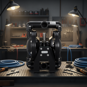 Bomba de Doble Diafragma Operada por Aire, Entrada de Aluminio de 1 Pulgada, Diafragma de Nitrilo, Equipo de Maquinaria Industrial - Product Image 2