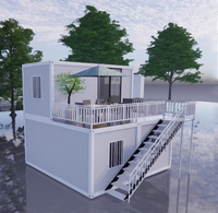 Maison conteneur préfabriquée moderne de luxe sur mesure, 2, 3 ou 4 chambres, pour appartement ou bureau, économique, en kit, fabriquée en Chine