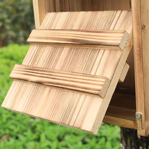 Houten Uil Huis Houten Rechthoekig <span class=keywords><strong>Open</strong></span> Vogelhuis - Product Image 3