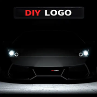 Logo de voiture Lumière LED Emblème de calandre de voiture Badge lumineux autocollant lumineux Accessoires de haute qualité pour le réglage de la voiture