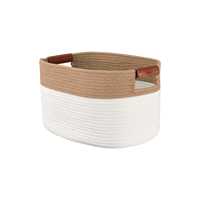 KUYUE — boîte de rangement, ensemble de 3 boîtes de rangement pliables en corde de coton, panier de rangement pour vêtements