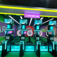 Machine de tir à l'arc interactive avec logo personnalisé, équipement de sport d'intérieur avec système de cible pour centre commercial