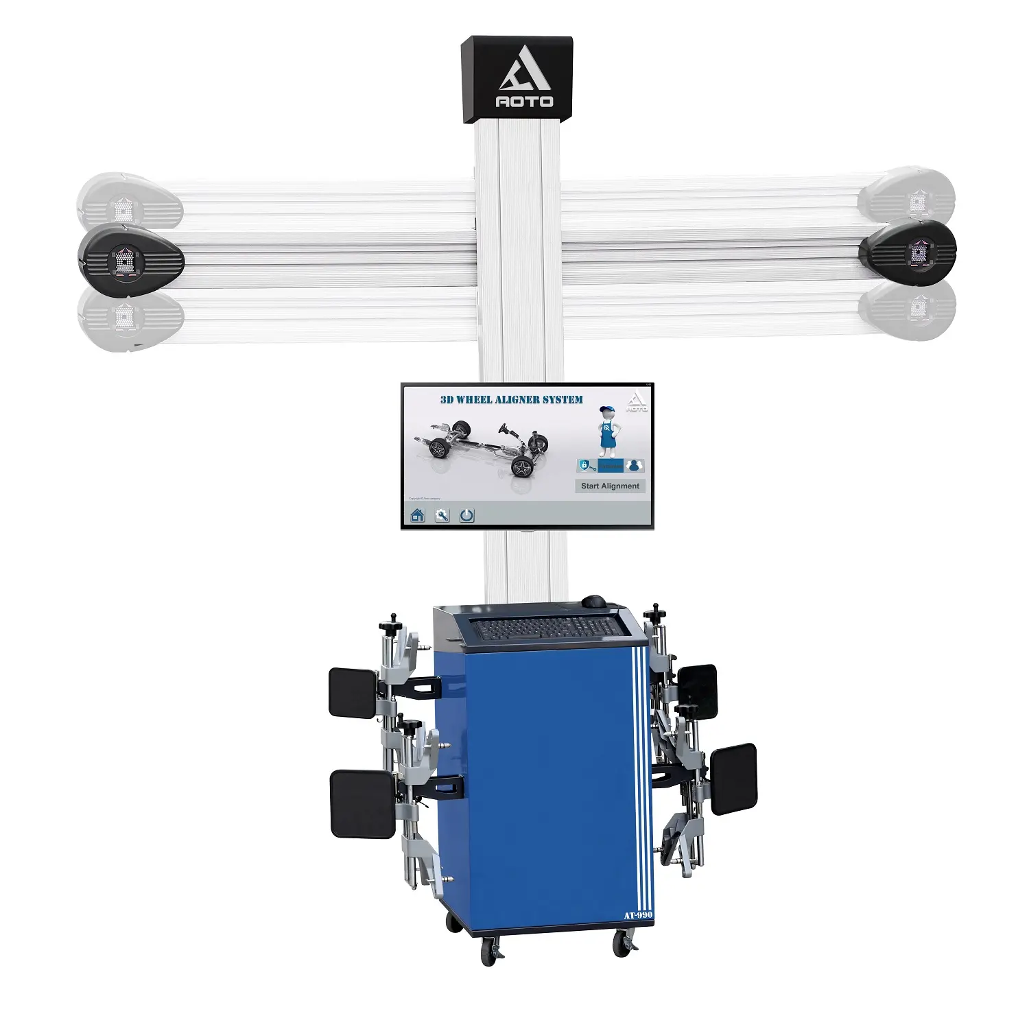 factory supply electric car wheel alignment AT-990