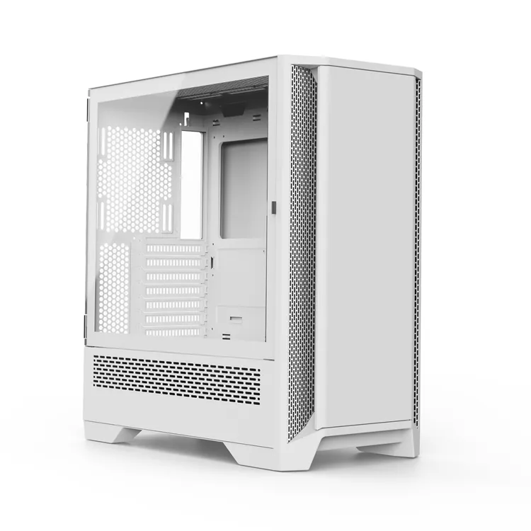 C802 White Color Mid Tower PC Case PC Gamer In Desktops