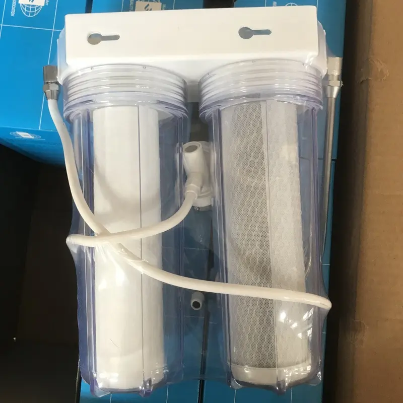 Purificador de agua de 2 etapas para el hogar, dispositivo de presoterapia para agua potable segura