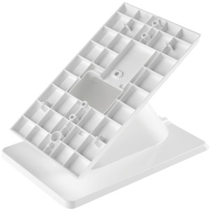 Base de mesa Voxie blanca de 14.5 pulgadas de largo, 9.5 pulgadas de ancho y 7.7 pulgadas de alto, soporte para timbre - Product Image 1