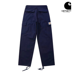 Vente en gros de salopettes de marques de mode européennes et américaines Pantalons décontractés multi-poches amples en polyester/coton mi-plats pour hommes - Product Image 3