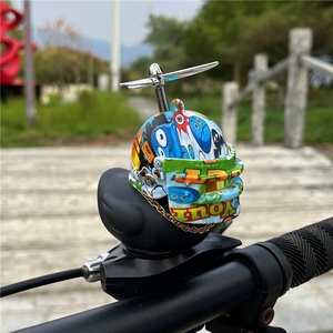 IRONDONKEY vélo <span class=keywords><strong>canard</strong></span> vélo cloche avec lumière LED mignon hélice poignée vélo <span class=keywords><strong>klaxon</strong></span> adapté aux enfants tout-petits adultes - Product Image 2