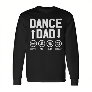 Camiseta de manga larga Dance Dad, regalo del día del padre para papá bailarín - Product Image 2