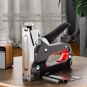 Pistola de Clavos 4 en 1 de Alta Resistencia, Pistola de Grapas Manual de 4 Vías, Herramientas de Acabado <span class=keywords><strong>para</strong></span> Tapicería, Madera, Marcos, Puertas y <span class=keywords><strong>Muebles</strong></span> - Product Image 2