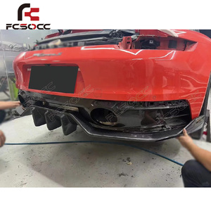 Aileron de lèvre de pare-chocs de diffuseur arrière en Fiber de carbone Offres Spéciales pour <span class=keywords><strong>Porsche</strong></span> <span class=keywords><strong>911</strong></span> 992 <span class=keywords><strong>Carrera</strong></span> 4 S 4 S coupé mise <span class=keywords><strong>à</strong></span> niveau avant moderne <span class=keywords><strong>à</strong></span> 2 portes - Product Image 5