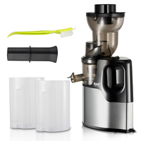 Raf Nieuwe Roestvrijstalen Automatische Citrusvruchtensap Extractor Grote Mond Trage Schroef Juicer Koud Pers Juicer