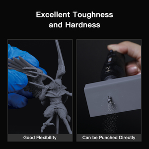 <span class=keywords><strong>Resina</strong></span> Fotopolimerica Lavabile ad Alta Resistenza NOVA3D per Stampanti 3D LCD/DLP <span class=keywords><strong>Grigio</strong></span> Cavaliere 1kg/Bottiglia - Product Image 3