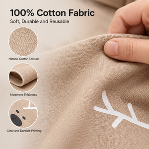 <span class=keywords><strong>Sac</strong></span> fourre-tout de Noël en toile de coton lavable, style nordique minimaliste, avec motif de renne, de bois de cerf et de flocon de neige, style hiver et fêtes - Product Image 2