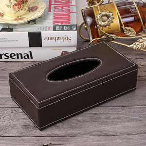 Cổ Điển PU Mềm Cừu Da Cao Cấp Và Thời Trang Mô Hộp Hình Chữ Nhật Khăn Ăn Mô Chủ - Product Image 5