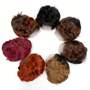 Perruques en dentelle frontale 13x4 Pixie Straight de qualité supérieure, promotion de réduction mixte, vente en gros de perruques brésiliennes, perruques 100% cheveux humains - Product Image 3