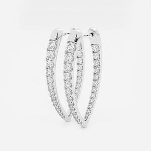 ต่างหูห่วงเพชรทรงกลม 3 กะรัต เพชรเพาะเลี้ยงในห้องปฏิบัติการ ระดับคุณภาพสูง ดีไซน์หรูหรา ประกายระยิบระยับ เหมาะสำหรับผู้หญิง เครื่องประดับชั้นดี สไตล์มินิมอล หรูหรา - Product Image 4