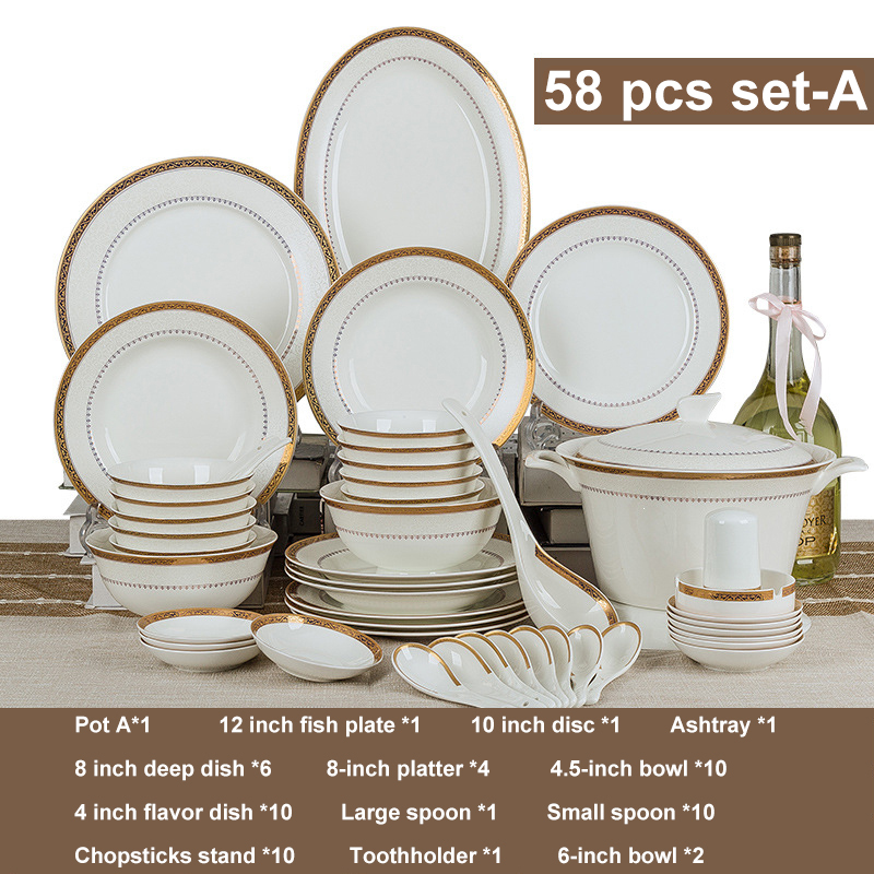 Ensemble 58 pièces-blanc-A