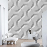 Papier peint sur mesure, revêtement mural, design géométrique, papier peint texturé, décoration murale pour la maison, le bureau, l'hôtel, le centre commercial, l'entrée, le hall, art mural