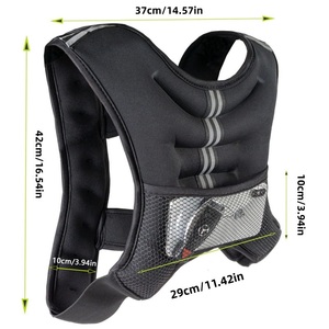 Gilet lesté haute capacité pour l'entraînement avancé, le développement de la force, la performance cardiovasculaire et l'<span class=keywords><strong>exercice</strong></span> physique - Product Image 4