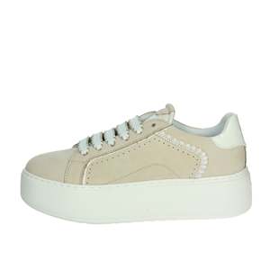 Sneakers Donna Janet & Janet J-002 Bianco Oro, Scarpe Chunky - Product Image 1