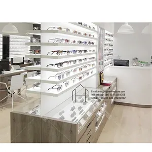 Hot Glasses Display Shelf Retail Optical Display Cabinets Wooden Sunglasses Display Rack Popular Eyewear Showcase