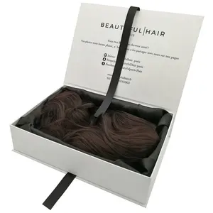 Hard Paper Supplier Braided Lace Wigs Human Hair Boxes Bundle Wig Installation Magnetic Gift Box Rigid Boxes Product Packaging